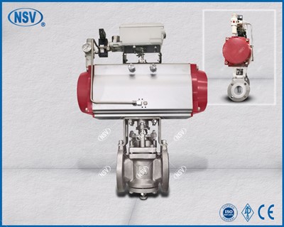 Pneumaatiline täis-PFA vooderdatud pistikuklapp